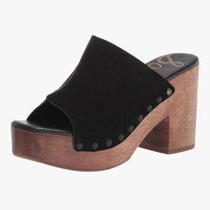 Sam Edelman Josselyn  black suede sandals 6.5